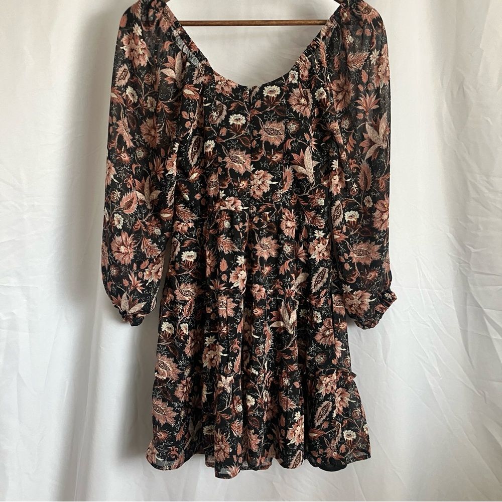 Madewell Amalia Tiered Floral Mini Dress XS - Picture 3 of 9